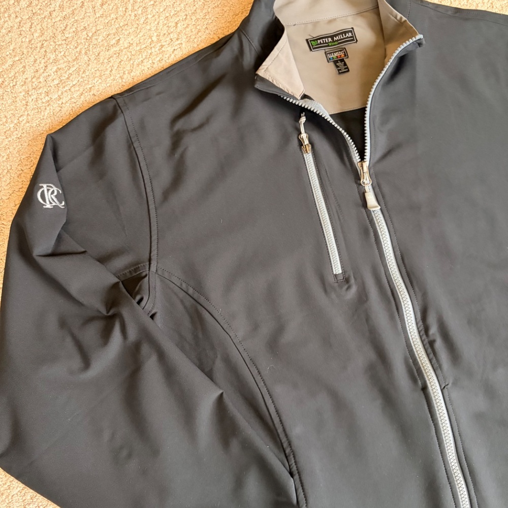 Peter Millar jacket Wind Element E4 Large black - image 10